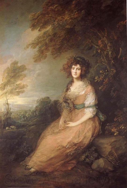 Thomas Gainsborough Mrs. Richard Brinsley Sheridan France oil painting art